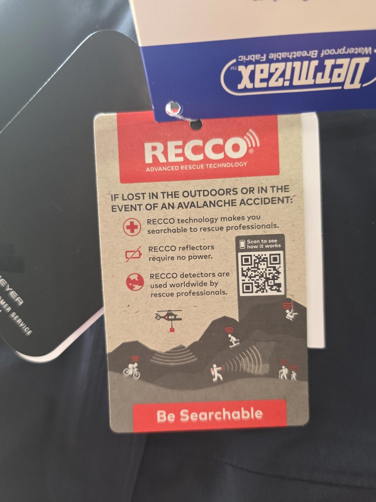 Obermeyer Mens XL Dark Blue Fusion Highlands Shell Recco Rescue Ski Jacket