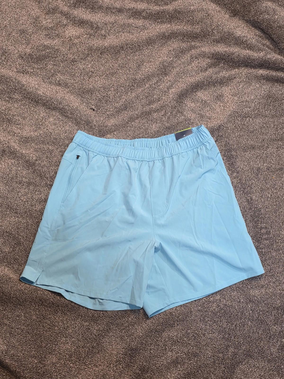 DSG Men's 6" Agility Woven Comfy Shorts | Blue Spray | Size-M.
