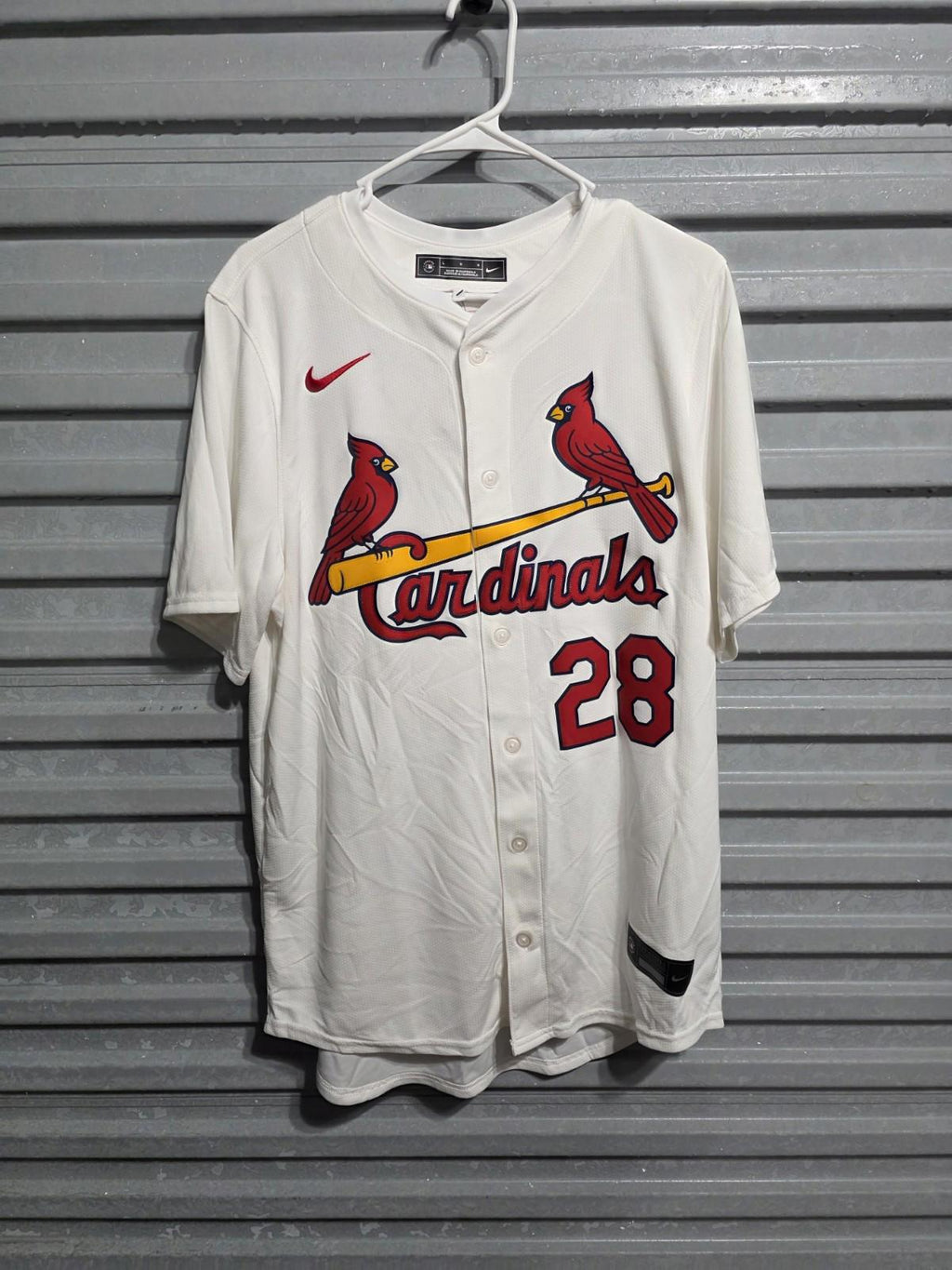 St Louis Cardinals Nolan Arenado #28 White Baseball Jersey Men's XL Nike NWT