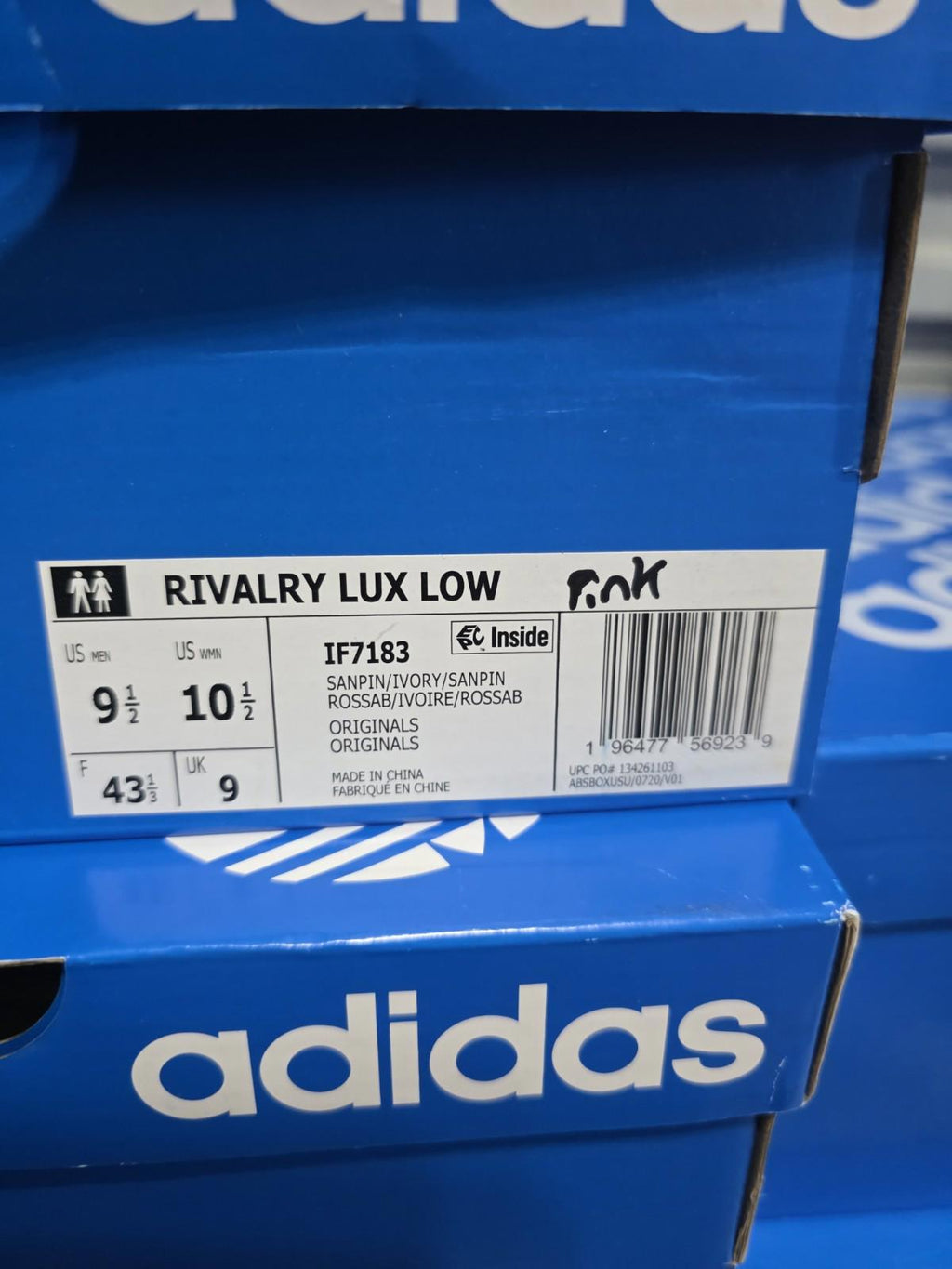 Adidas Rivalry Lux Low Shoes M9.5 W10.5 Pink