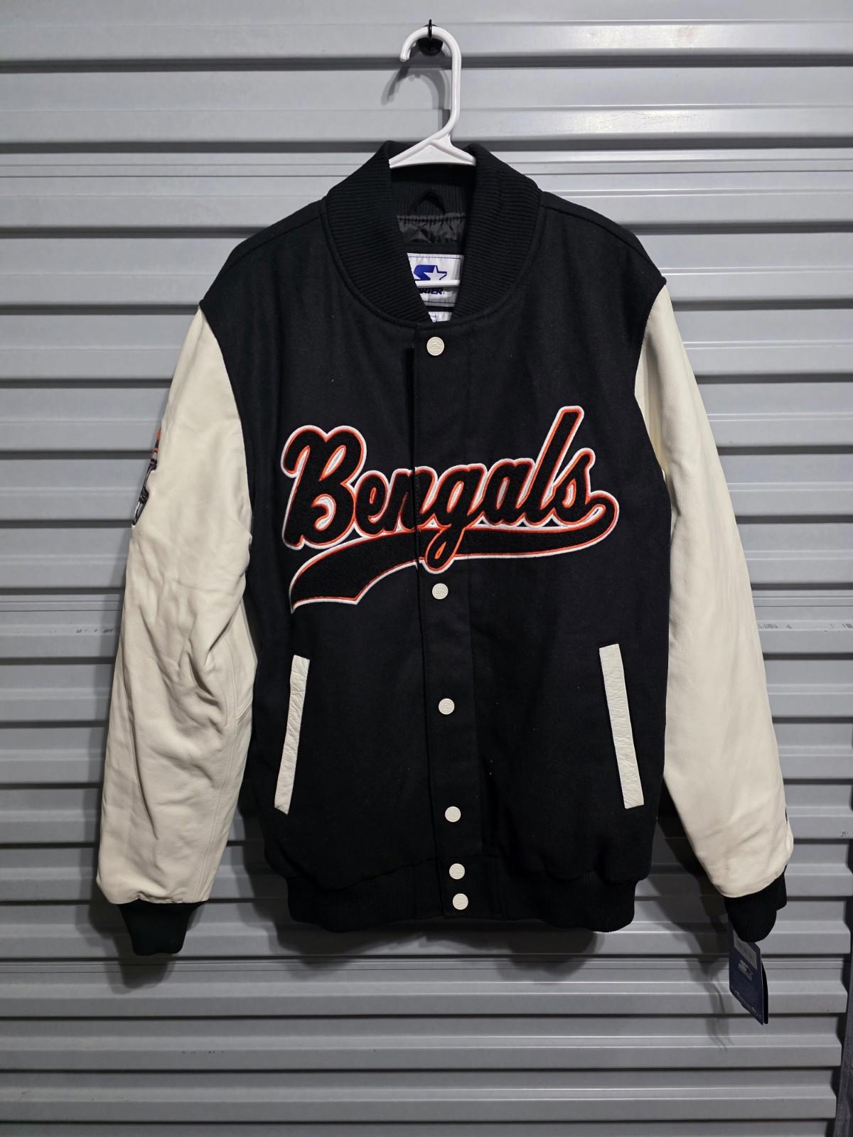Starter NFL Cincinnati Bengals Letterman Style Jacket Men’s Large MSRP $450