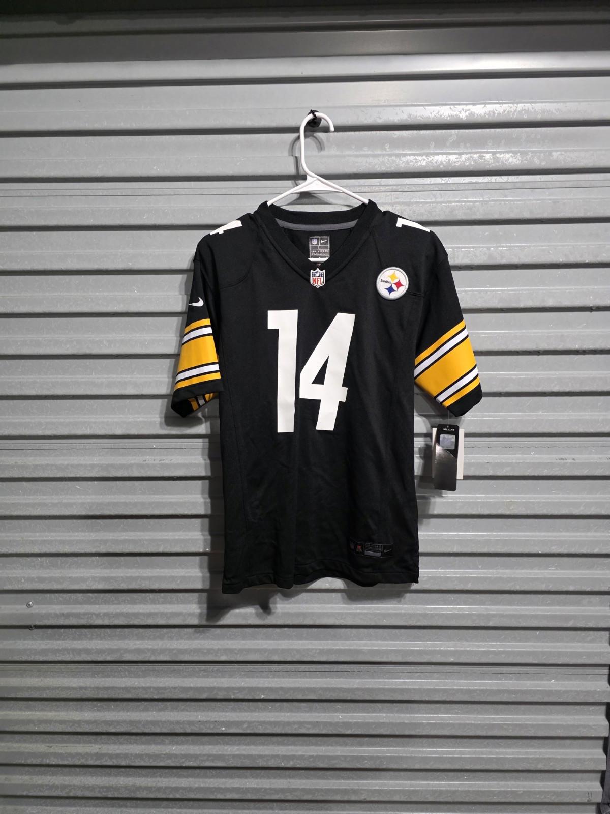 New Youth Large Pittsburg Steelers George Pickens #14 NFL Football Jersey