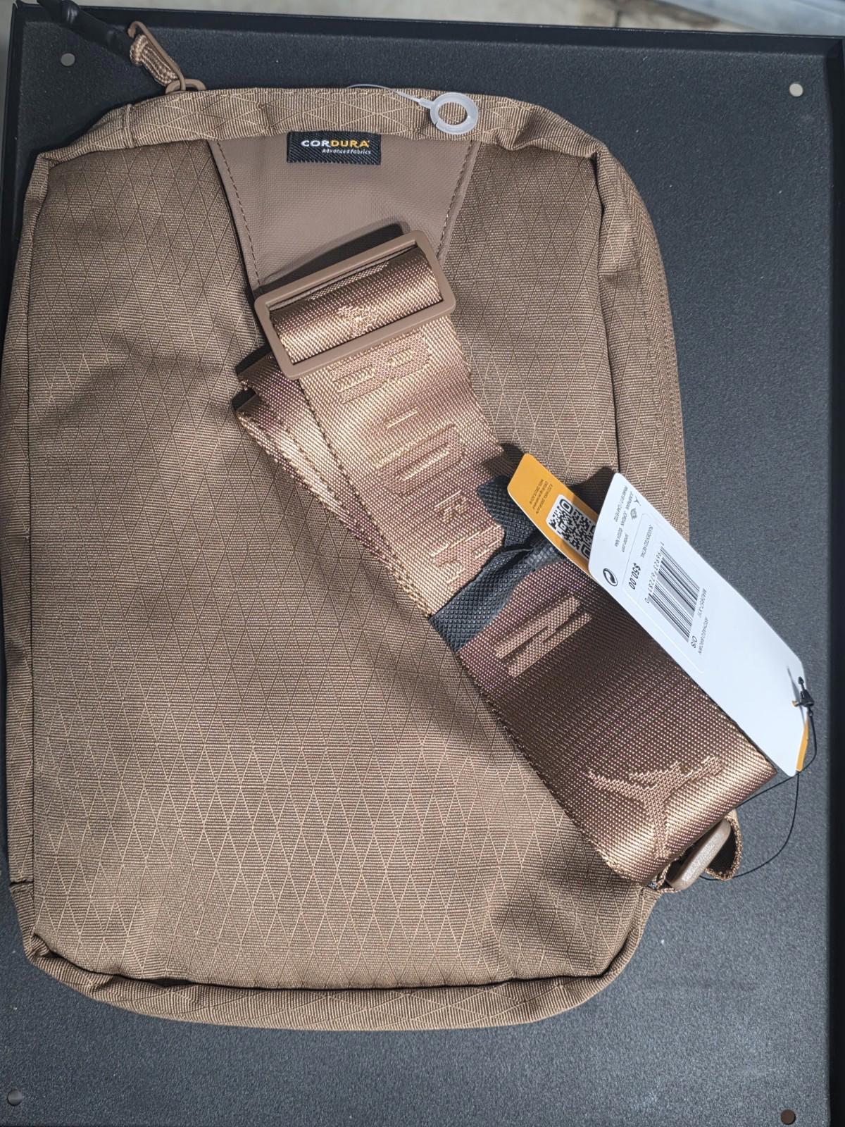 Jordan Brand Men's Brown Cordura Sling Bag Crossbody Messenger Bag 3L