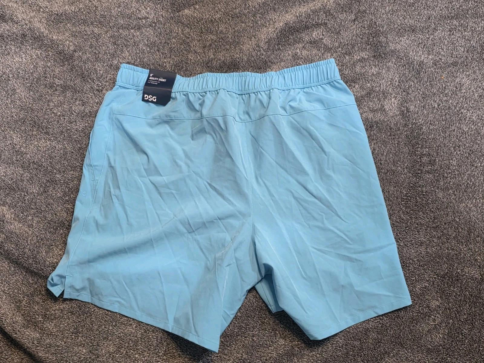 DSG Men's 6" Agility Woven Comfy Shorts | Blue Spray | Size-M.