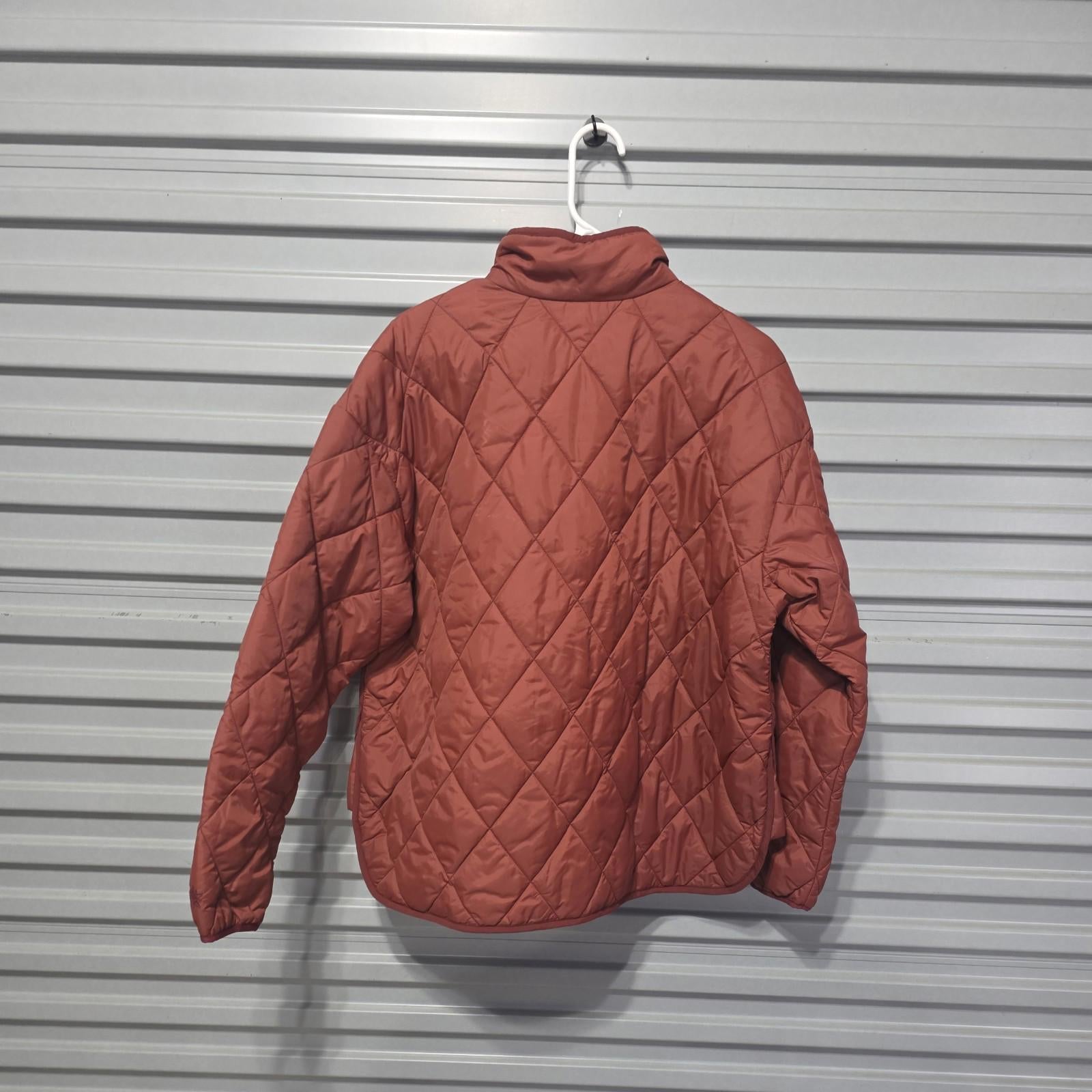 Alpine Design Women's Quilted Anorak Size M Dark Auburn