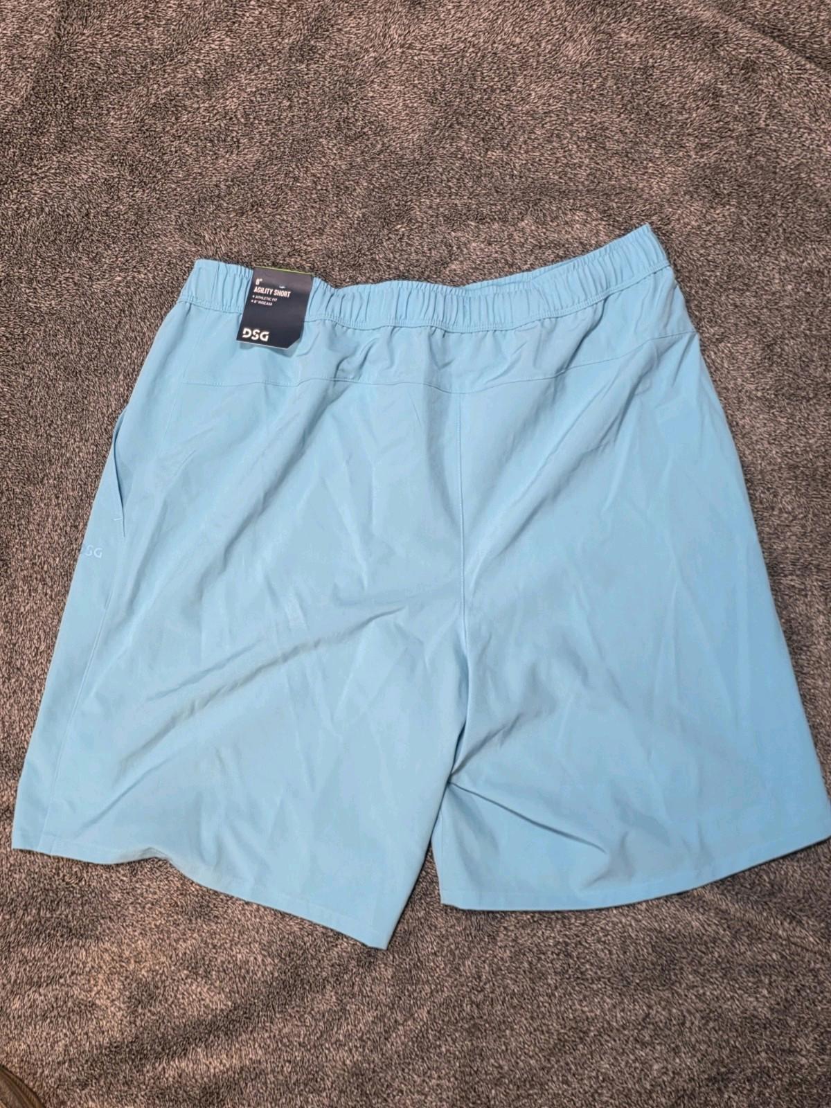 DSG Men's 6" Agility Woven Comfy Shorts | Blue Spray | Size-M.