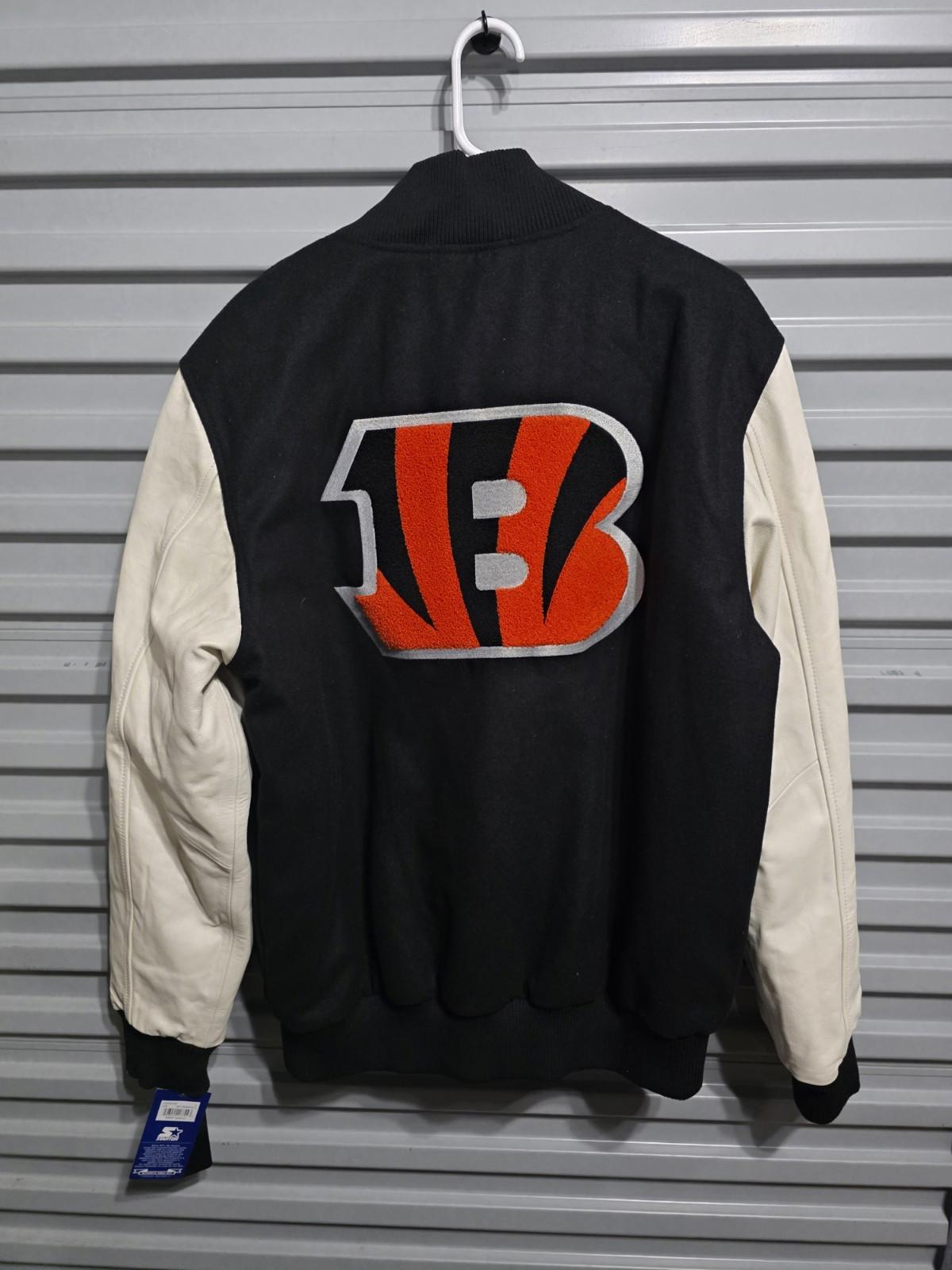 Starter NFL Cincinnati Bengals Letterman Style Jacket Men’s Large MSRP $450