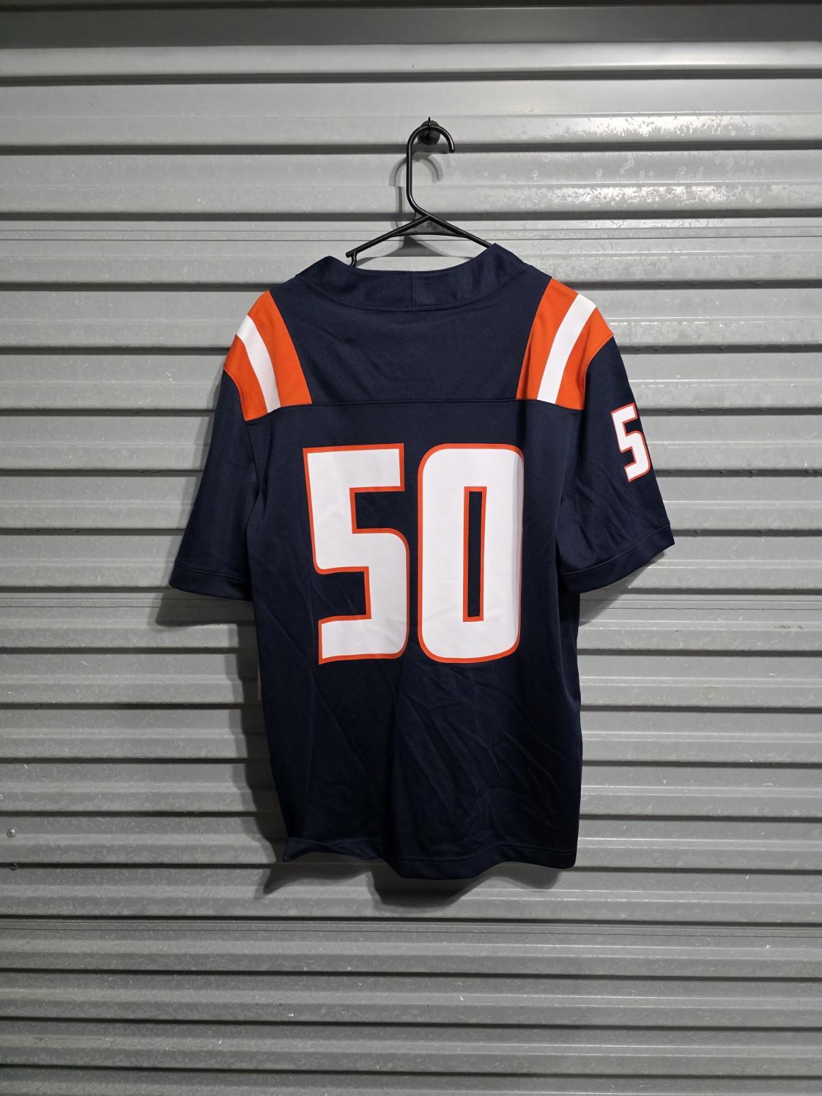 Men's Nike #50 Illinois Untouchable Football Replic Jersey In Navy Size Medium