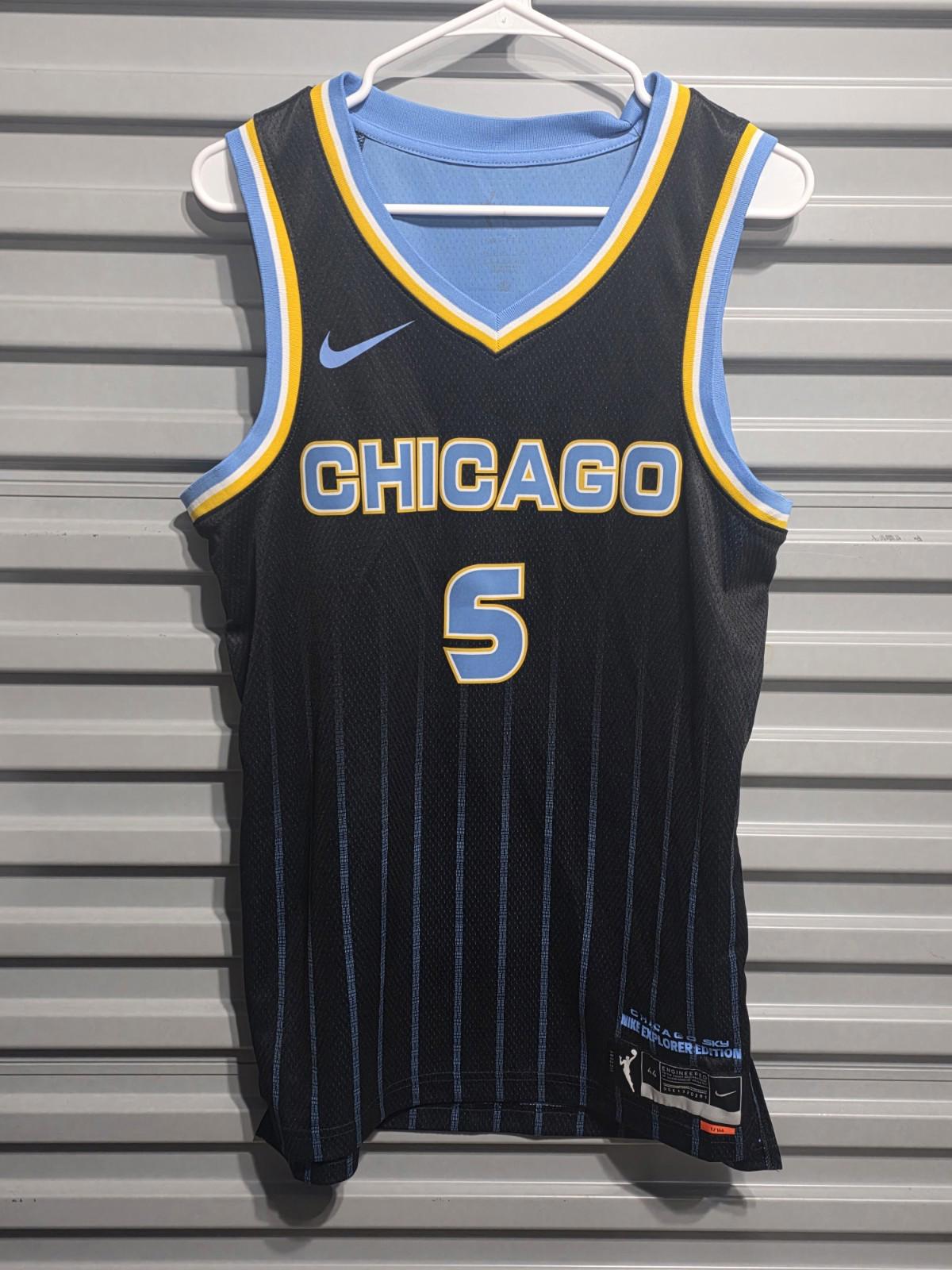 Nike Angel Reese WNBA Chicago Sky Adult Medium #5 Explorer Jersey Authentic