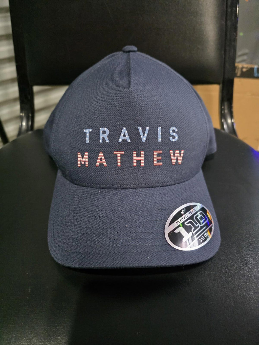 Travis Matthew Hat Patriotic Lettering OSFM Flexfit