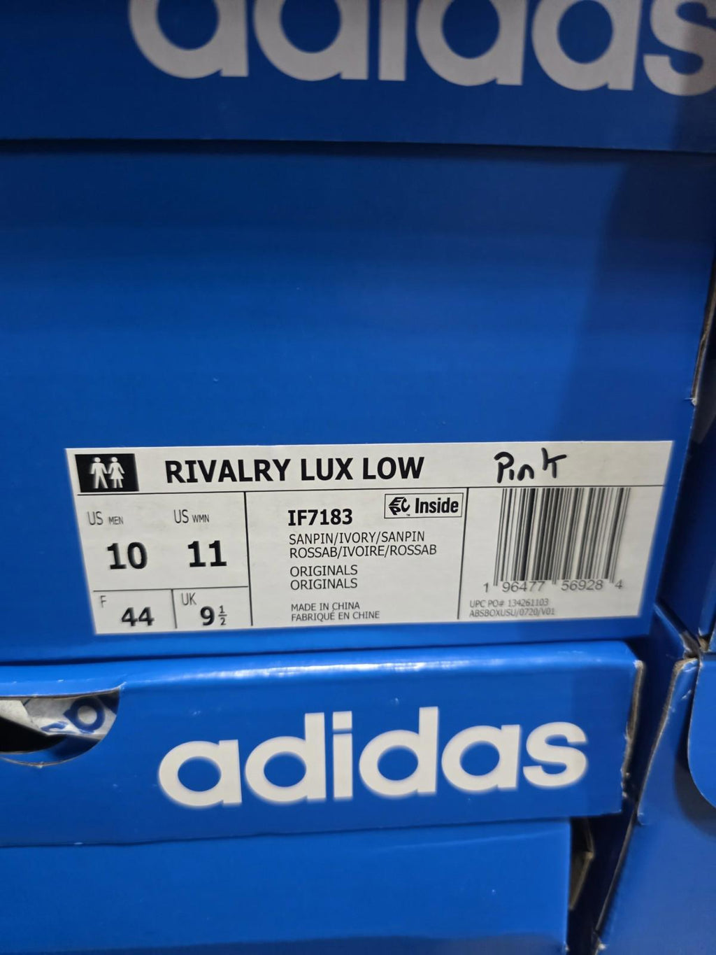 Adidas Rivalry Lux Low Shoes M10 W11 Pink