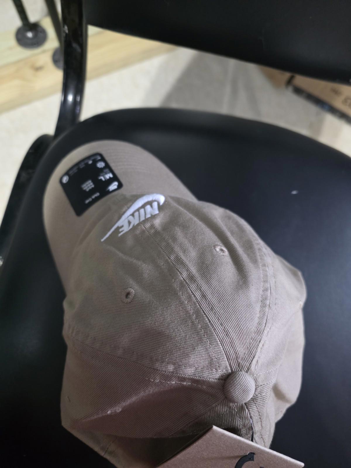 Nike Club Cap Brown Tan  Embroidered Swoosh Adjustable M/L