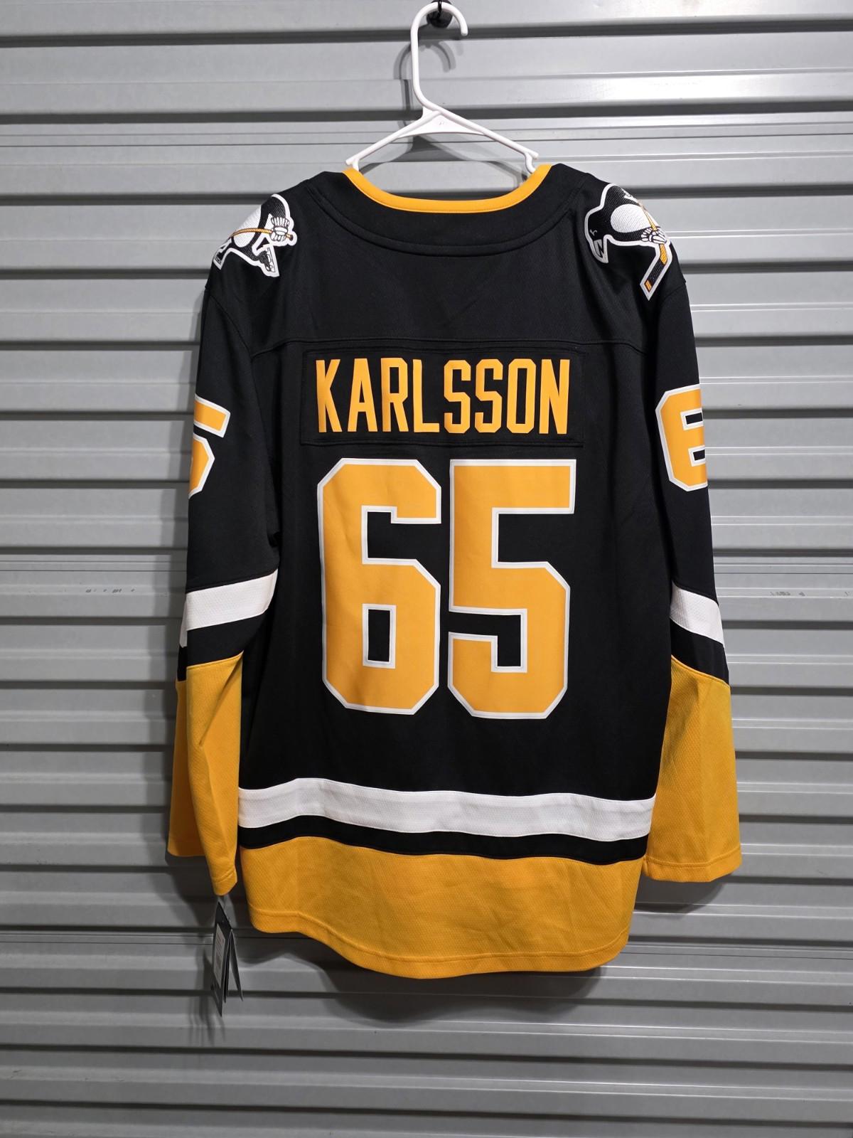 Fanatics Erik Karlsson Black Pittsburgh Penguins Breakaway Jersey Men's Size L