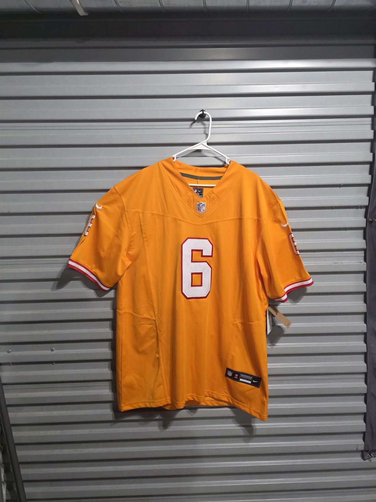 Nike Tampa Bay Buccaneers 2xl Baker Mayfield On Field Jersey Orange